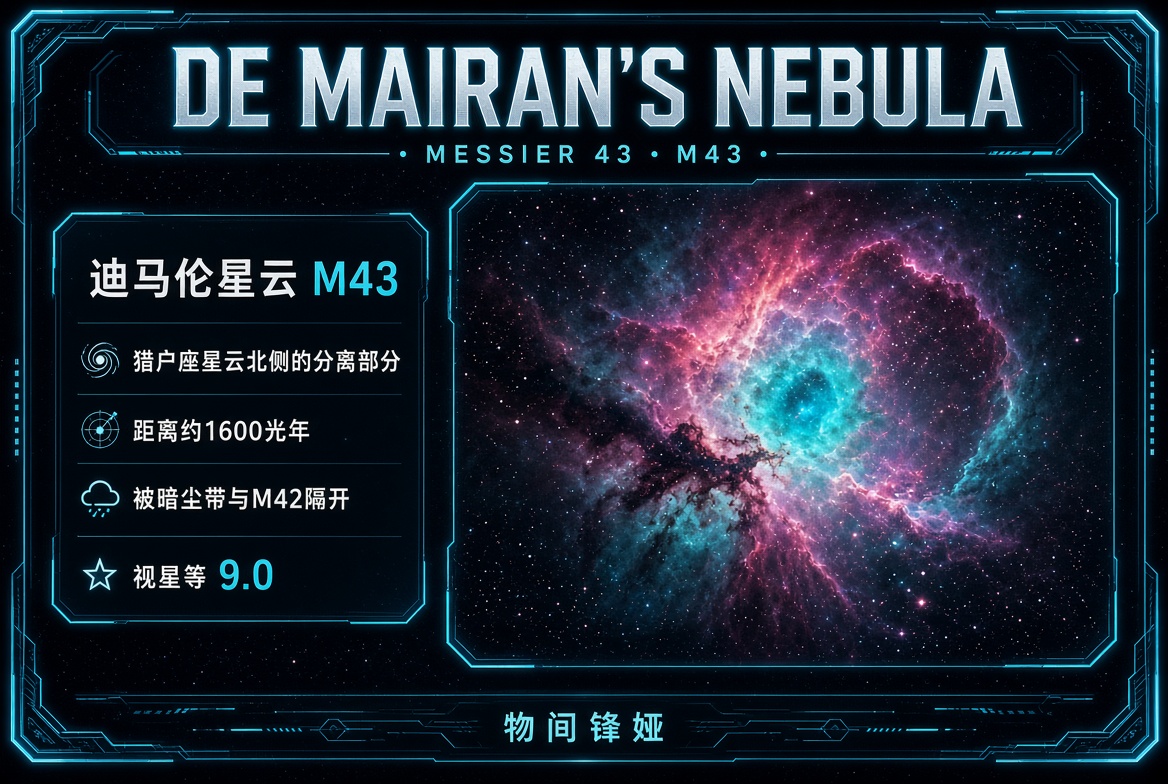 M043_迪马伦星云_De_Mairans_Nebula
