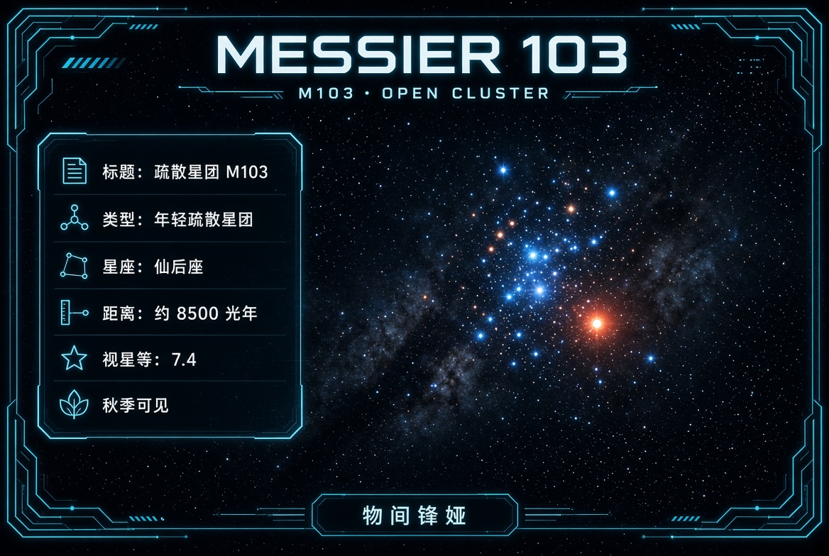 M103_疏散星团_Open_Cluster